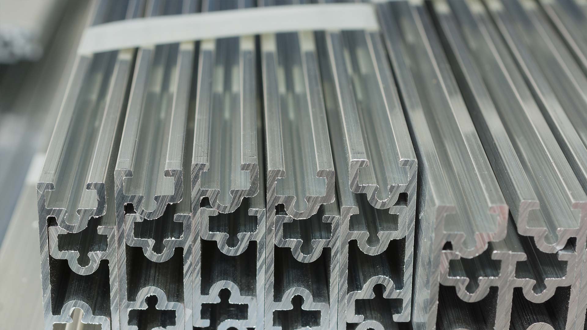 close-up of aluminum fabrication in el paso