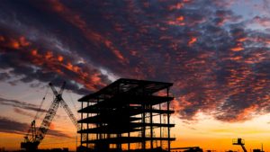 photo of structural steel during el paso sunset